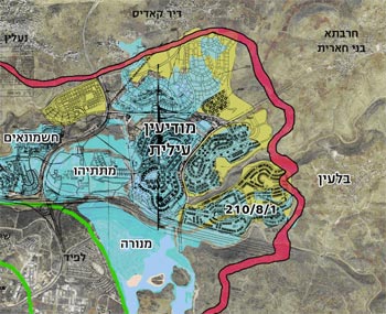 עיבוד לתוכנית האב למרחב מודיעין עילית