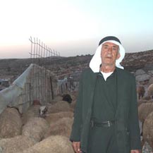 'Abd al-Halim a-Natah, resident of the village of Qassa, demolished by the army. 
 Photo: B'Tselem