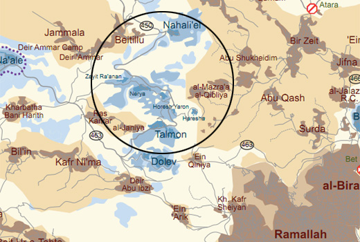Map of the area Map of the area
