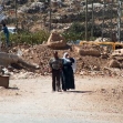 <p>[1209] 25  Palestinians walking past a roadblock outside of Hebron.</p><p>Photo credit: Dror Luzzati, B'Tselem</p>
