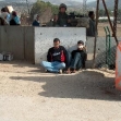 <p>[1127] 23  Two Palestinians who were blindfolded as punishment after they refused to clean up trash around the  Huwarra checkpoint as they had been ordered by IDF soldiers.</p><p>Photo credit: Eliezer Moav, B'Tselem</p>