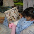 <p>[9902] 1  Hadil Ma'ali, 6, was injured by a rock thrown by a settler at her family's car near the Yitzhar settlement on 1 August 2008. Her mother, who was six months' pregnant, was also injured by the rock. </p><p>Photo credit: Najib Abu Rokayah, B'Tselem</p>