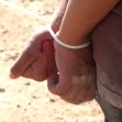 <p>[886] 19  Plastic handcuffs on a detainee held at the Beit Furik checkpoint.</p><p>Photo credit: Checkpoint Monitors Team, B'Tselem</p>