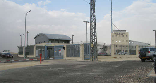 The Judea and Samaria district police headquarters in the E1 area. Photo: Eyal Hareuveni, B'Tselem, 14 Nov. 2012.