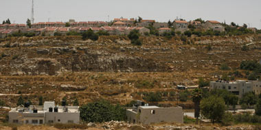Houses in Dura al-Qara with Beit El in the background. Photo: Silan Dallal, B'Tselem, 29 June 2010