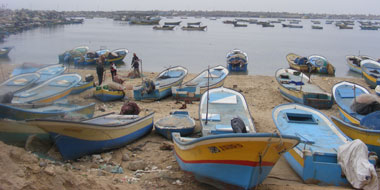 Gaza fishermen's port. Photo: Muhammad Sabah, B'Tselem. 16 Feb. 2012.