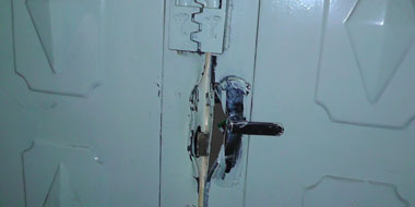 Office of the Union of Palestinian Women&rsquo;s Committee after the raid. Photo: Iyad Hadad, B'Tselem, 11 Dec. 2012