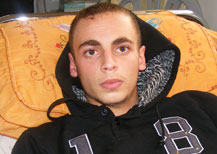 Muhammad al-Badan at his home. Photo: Suha Zeid, B'Tselem, 3 Jan. 2013