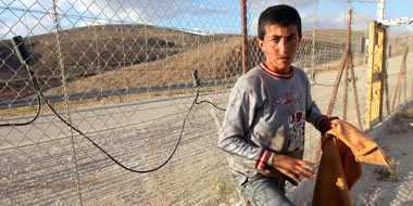 Yusef a-Shawamreh killed by IDF gunfire on 19 March 2014. Photo: 'Abed Al-Hashlamoun, EPA, October 2013.