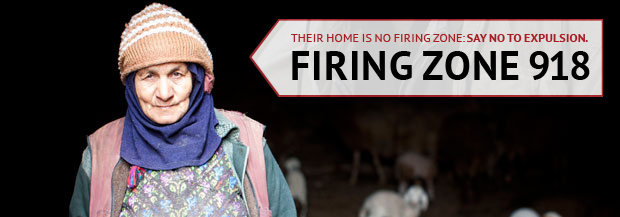 Fatmeh Abu Sabha, resident of Khirbet al-Fakhit, one of the villages facing expulsion in the South Hebron Hills. Photo: Oren Ziv, Activestills.org