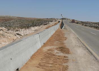 The concrete barricade. Photo: The Association for Civil Rights in Israel , Feb. 2006.