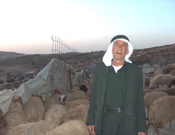 Abd al-Halim a-Natah and Zano, in the town of Idhna. Photo: Musa Abu Hashhash, B'Tselem. Abd al-Halim a-Natah and Zano, in the town of Idhna. Photo: Musa Abu Hashhash, B'Tselem.