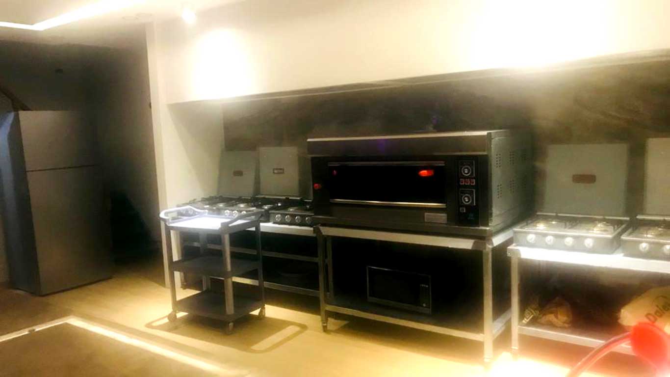 The kitchen of the Beituna restaurant. Photo courtesy of the witness