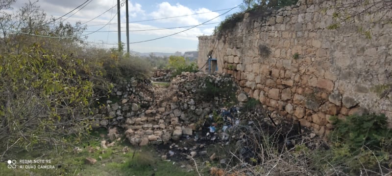 The dismantled section of the fence. Photo courtesy of the family 