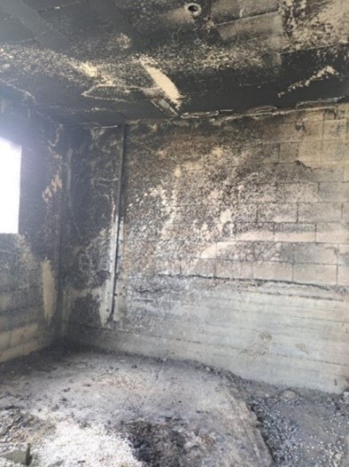 الطابق الأرضيّ من البيت قيد الإنشاء. تصوير: عبد الكريم سعدي، بتسيلم. 7.3.23 