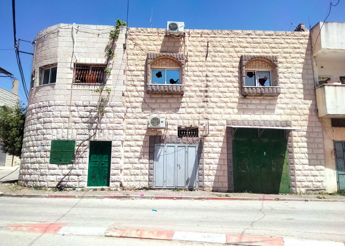 	The damage in Shirin Barakat and Taysir Saleh's home. Photo by Salma a-Deb’i, 18 April 2023