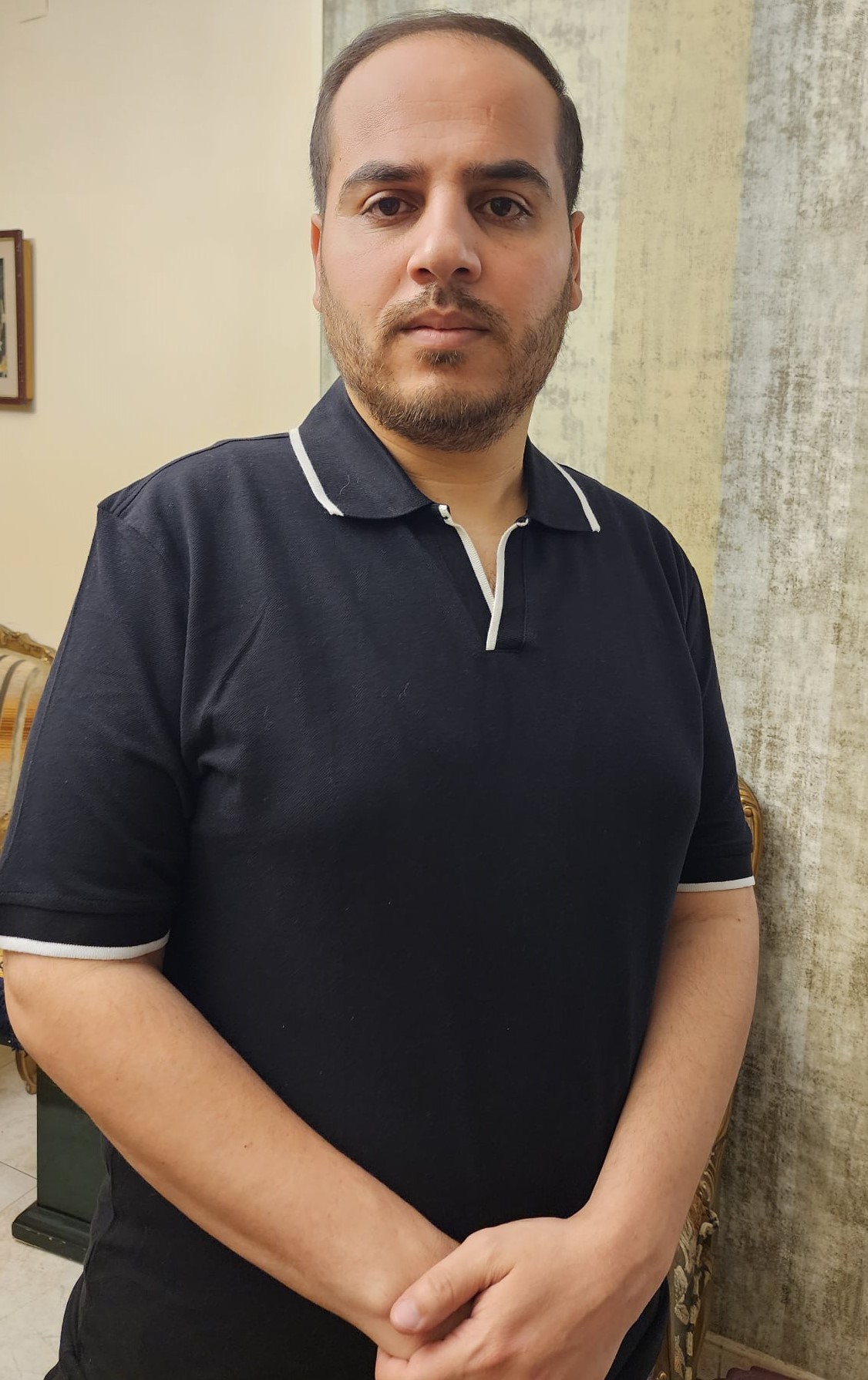 Diaa al-Kahlut after his release. Photo courtesy of the witness