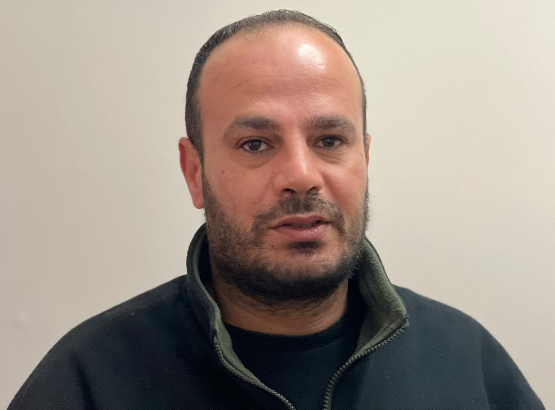 Ahmad Salah after his release. Photo: Basel al-Adrah, B’Tselem, 1 Feb. 2024