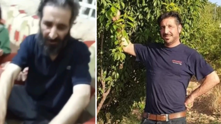 Ashraf al-Muhtaseb before the war and after his release. Photos courtesy of the witness