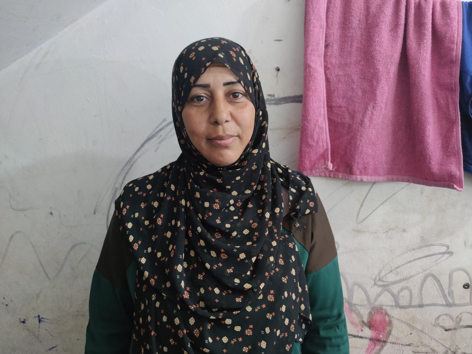 Nadiah al-Hilu at an IDP camp in Rafah. Photo: Olfat al-Kurd, B’Tselem, 18 March 2024