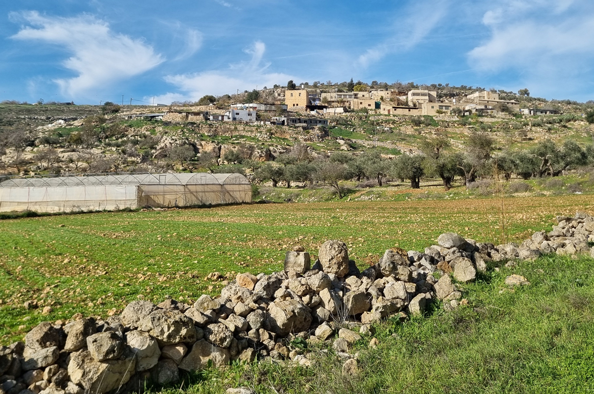 خربة يانون الفوقا في كانون الثاني 2024. تصوير: ساريت ميخائيلي، بتسيلم