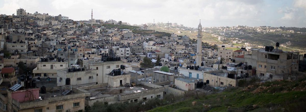 View of the Jalazun refugee camp. Photo by B'Tselem, 27 Feb. 2018