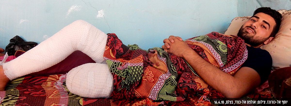 يوسف الكُرُنز. تصوير: ألفت الكرد، بتسيلم، 16.4.2018