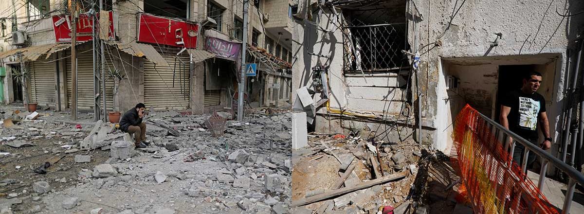 عسقلان وغزة، 5.5.19. تصوير: أمير كوهين وصهيب سالم، رويترز