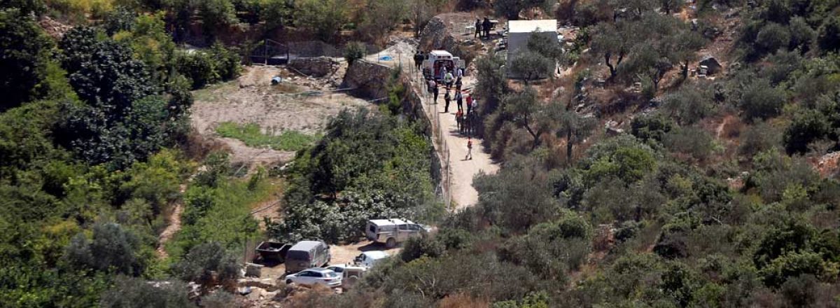 Scene of the incident. Photo by Mohamad Torokman, Reuters, 23 August 2019