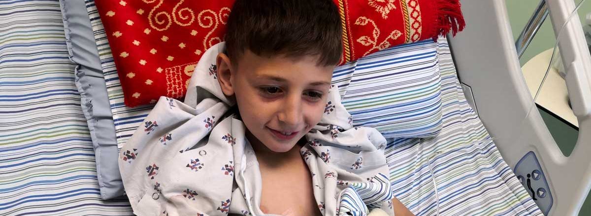 Amir Zbeideh at the hospital. Photo by Iyad Hadad, B'Tselem, 18 Nov. 2019