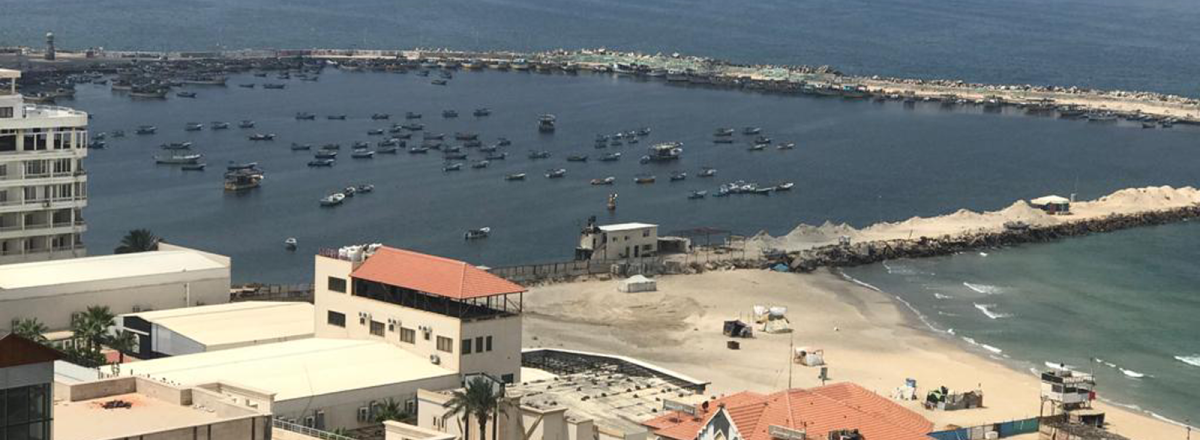 Fishing pier, Gaza strip. Photo by Muhammad Sabah, B'Tselem