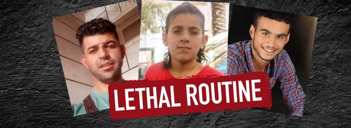 Lethal routine: the killing of Fullah Maluh, Mufid Khlayel and Raed Na’asan in Nov. 2022