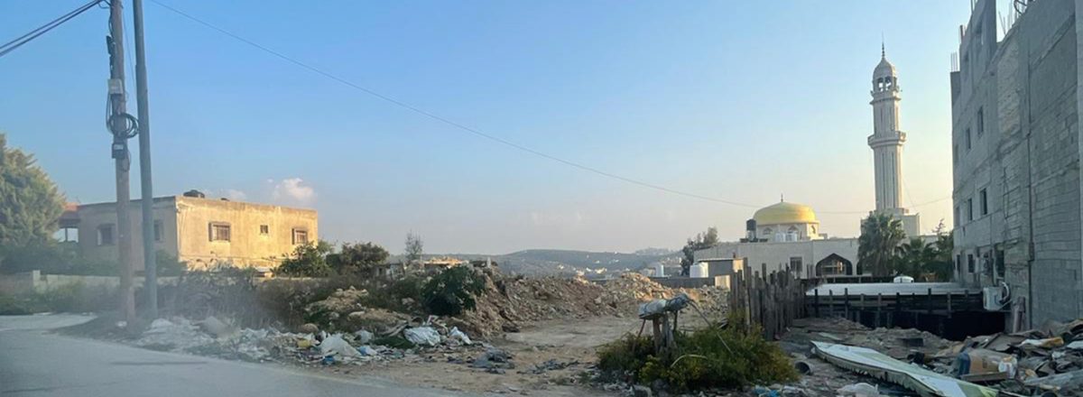 The spot where the soldiers killed Naser Barghouti in Beit Rima. Photo courtesy of a village resident