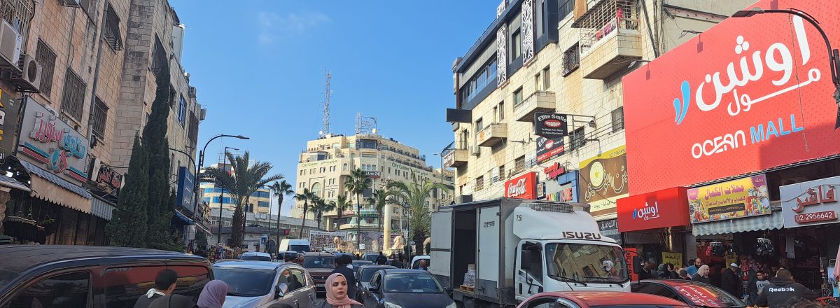 THE CITY CENTER BUILDING IN DOWNTOWN RAMALLAH. PHOTO: IYAD HADAD, B’TSELEM