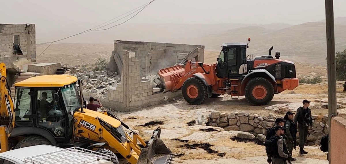 Israeli forces demolish a family tent, a house under construction and a ...