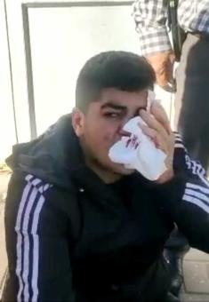Bilal a-Sa'id after his attack. Photo by Hebron Defense&nbsp;committee
