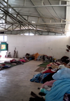 An IDP camp outside Nur Shams RC. Photo courtesy of residents 