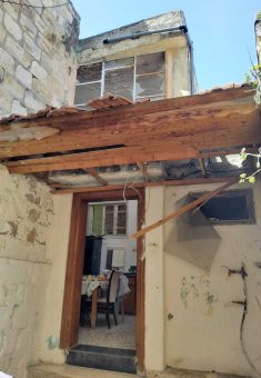 The entrance to Muhammad Sa’id and Manal’s house after the soldiers blew up the front door. Photo: Salma a-Deb’i, B’Tselem 