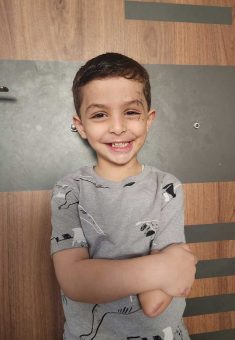 ‘Omar Abu Kweik after the injury. Photo courtesy of the family