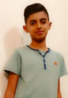 Muhammad al-Harbiti, 14. Photo courtesy of the witness