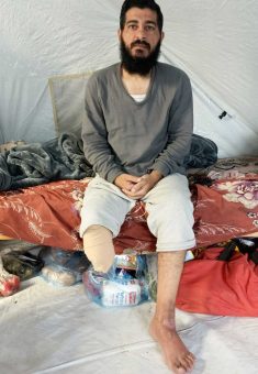 Jibril a-Safadi after his release. Photo courtesy of the witness