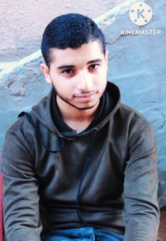 Yihya a-Safadi, Jibril’s son, who was killed in a military strike. Photo courtesy of the witness