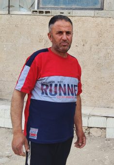 Ahmad Abu Hamadah after the assault. Photo: Salma a-Deb'i, B’Tselem