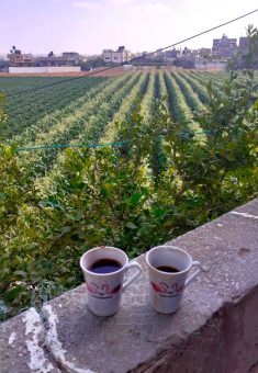 The view from Almaza a-Sultan’s balcony, before her home was destroyed. Photo courtesy of a-Sultan 