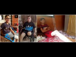 Left to right: Muhammad Abu Hussein, ‘Abdallah Qassem and  Yusef a-Dush. Photos by Olfat al-Kurd, B’Tselem