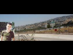 جدار الفصل قرب بيت ساحور. تصوير إيال هرئوبيني، بتسيلم، 24.6.19. في الصّورة الصغيرة: عبدالله غيث (صورة قدّمتها العائلة مشكورة).