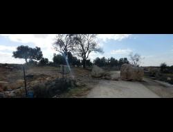Roadblock reinstalled at the western entrance to the village. Photo by Iyad Hadad, B’Tselem, 8 January 2017