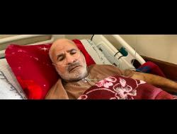 ג'בר אבו חסנין בבית החולים, צילום: מוחמד סבאח, בצלם, 6.11.22