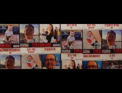 Posters calling for the captives' release. Photo by Itay Ron, Haaretz