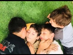 The Bani ‘Odeh children, from right to left: Muhammad, Mustafa, ‘Othman, Khaled. Photo courtesy of the family